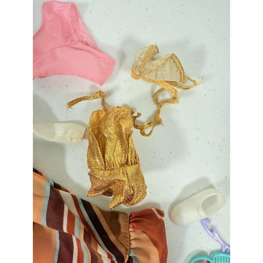 Vintage Barbie Clothing Lot Pieces Fashion Outfits Sailor, Gold Dreams, Plaid